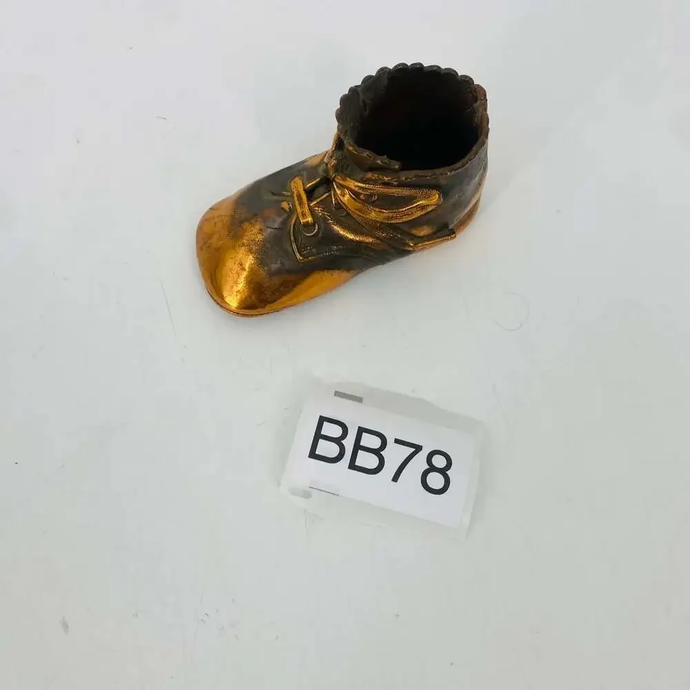 Vintage Bronzed Copper Baby Shoe 4